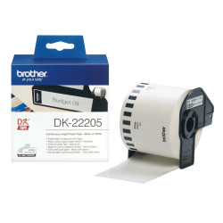 Brother DK-22205 DK-22205, Negro sobre blanco, Cinta continua, DK, Blanco, Térmica directa, China