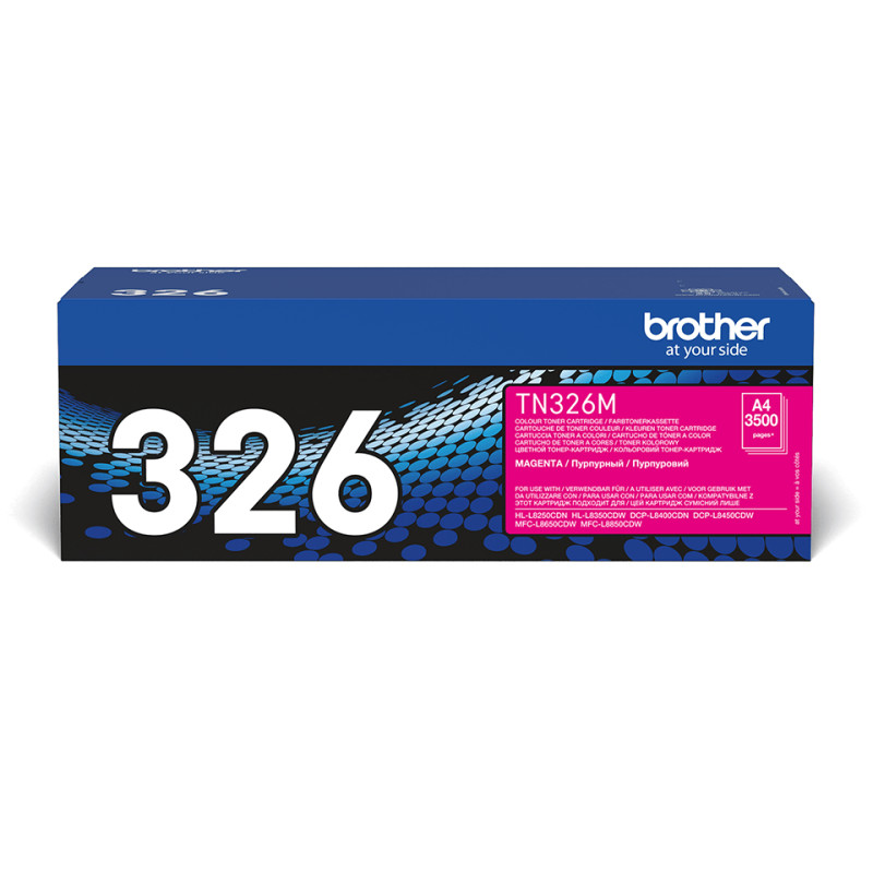 Brother TN-326M TN-326M, 3500 páginas, Magenta, 1 pieza(s)