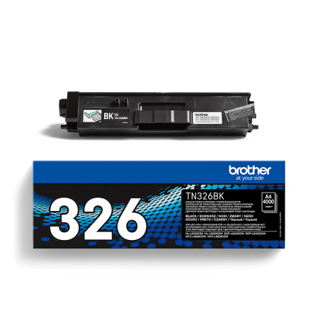 Brother TN-326BK TN-326BK, 4000 páginas, Negro, 1 pieza(s)