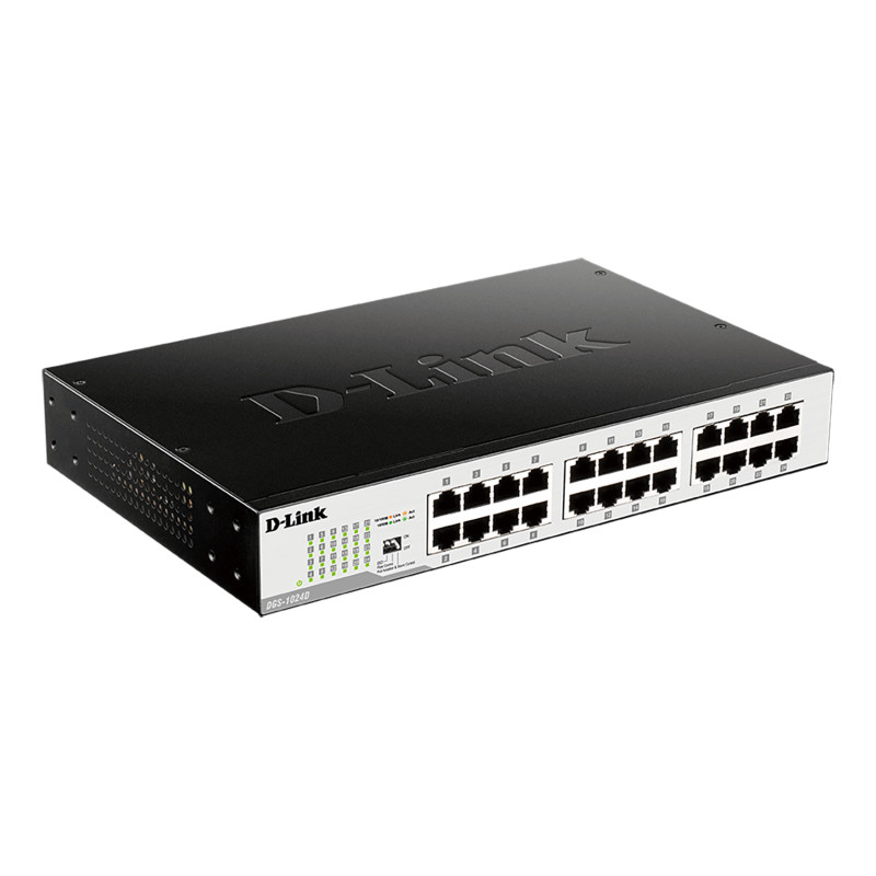 D-Link DGS-1024D DGS-1024D, No administrado, Gigabit Ethernet (10/100/1000), Bidireccional completo (Full duplex), Montaje en