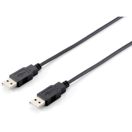 Equip 128870 128870 Cable USB 2.0 A-A, 1,8 m , Negro, 1,8 m, USB A, USB A, USB 2.0, Macho/Macho, Negro