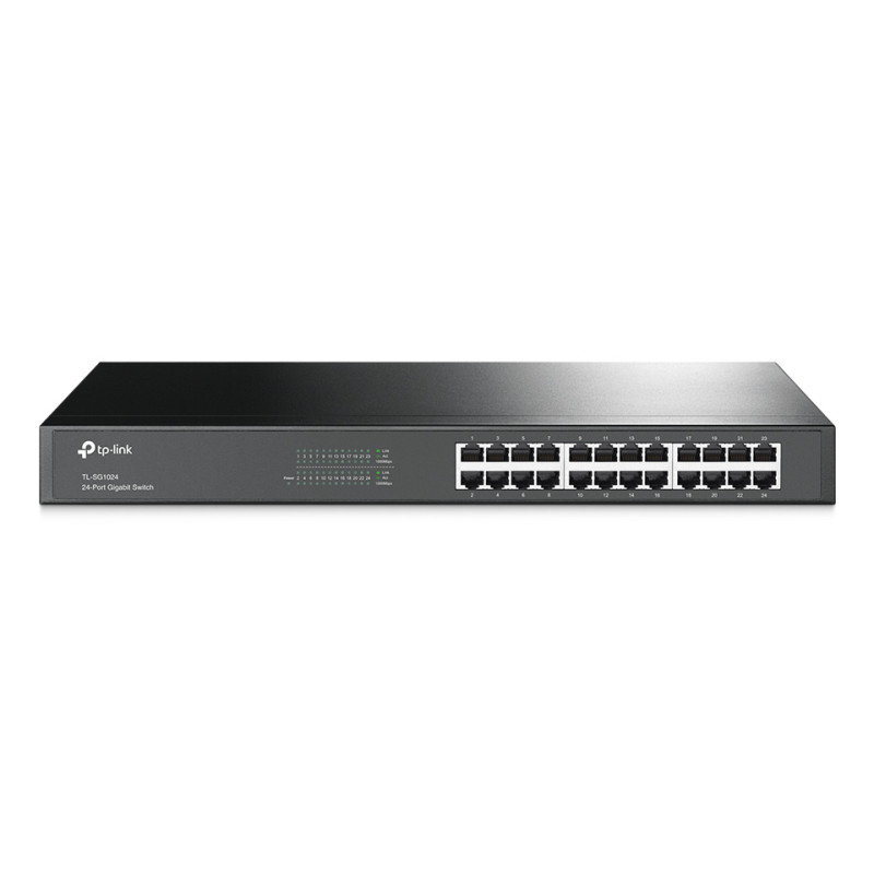 TP-Link TL-SG1024 TL-SG1024, No administrado, L2, Gigabit Ethernet (10/100/1000), Bidireccional completo (Full duplex), Montaje
