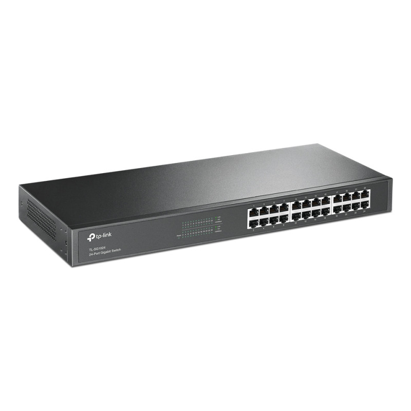 TP-Link TL-SG1024 TL-SG1024, No administrado, L2, Gigabit Ethernet (10/100/1000), Bidireccional completo (Full duplex), Montaje