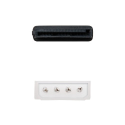 Nanocable 10.19.0205-OEM CABLE SATA ALIMENTACION 5.25"(MOLEX 4PIN)/M-SATA/H 16CM OEM, Molex (4-pin), SATA de 15 pines, 0,16 m, 2