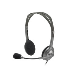 Logitech 981-000271 LGT-H110, Alámbrico, Oficina/Centro de llamadas, 20 - 20000 Hz, 74 g, Auriculares, Gris, Gris Oscuro