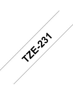 Brother TZE-231 cinta para impresora de etiquetas Negro sobre blanco