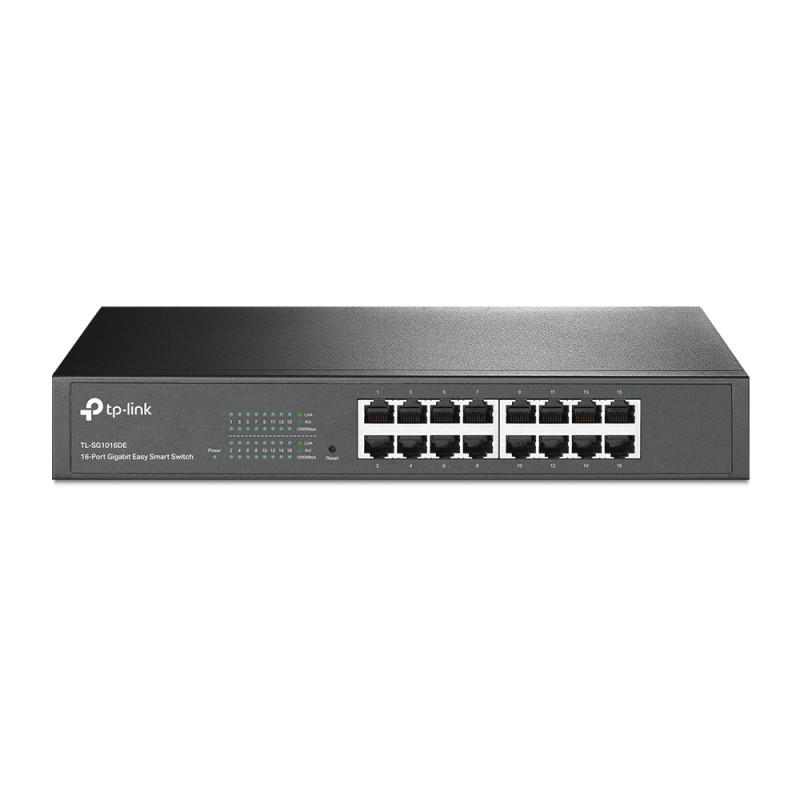 TP-Link TL-SG1016DE TL-SG1016DE, Gestionado, L2, Gigabit Ethernet (10/100/1000), Bidireccional completo (Full duplex), Montaje