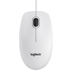 Logitech 910-003360 B100 Optical Usb Mouse f/ Bus, Ambidextro, Óptico, USB tipo A, 800 DPI, Blanco
