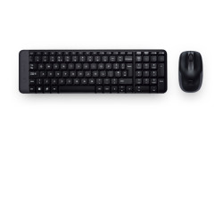 Logitech 920-003159 Wireless Combo MK220, Inalámbrico, USB, Negro, Ratón incluido 2