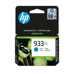 HP CN054AE Cartucho de tinta original 933XL de alta capacidad cian, Cian, Tinta a base de pigmentos, 8,5 ml, 1 pieza(s), 825