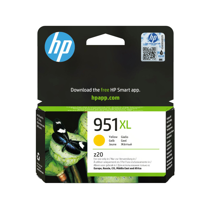HP CN048AE Cartucho de tinta original 951XL de alta capacidad amarillo, Amarillo, Tinta a base de pigmentos, 1 pieza(s), 1500