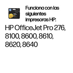 HP CN048AE Cartucho de tinta original 951XL de alta capacidad amarillo, Amarillo, Tinta a base de pigmentos, 1 pieza(s), 1500 2