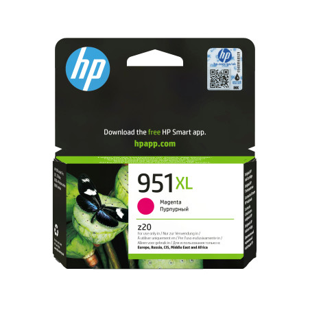 HP CN047AE Cartucho de tinta original 951XL de alta capacidad magenta, Magenta, Tinta a base de pigmentos, 17 ml, 1 pieza(s),
