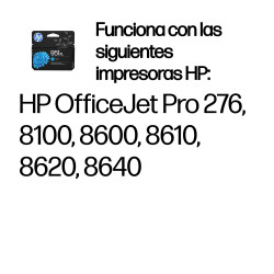 HP CN046AE Cartucho de tinta original 951XL de alta capacidad cian, Cian, Tinta a base de pigmentos, 24 ml, 1 pieza(s), 1500 2
