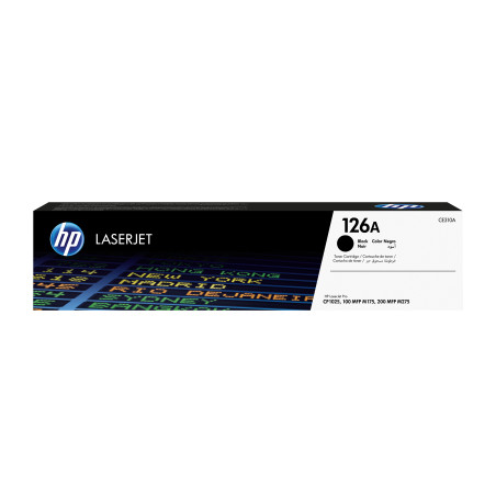 HP CE310A Cartucho de tóner original LaserJet 126A negro, 1200 páginas, Negro, 1 pieza(s)