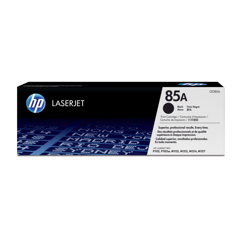 HP CE285A Cartucho de tóner original LaserJet 85A negro, 1600 páginas, Negro, 1 pieza(s)