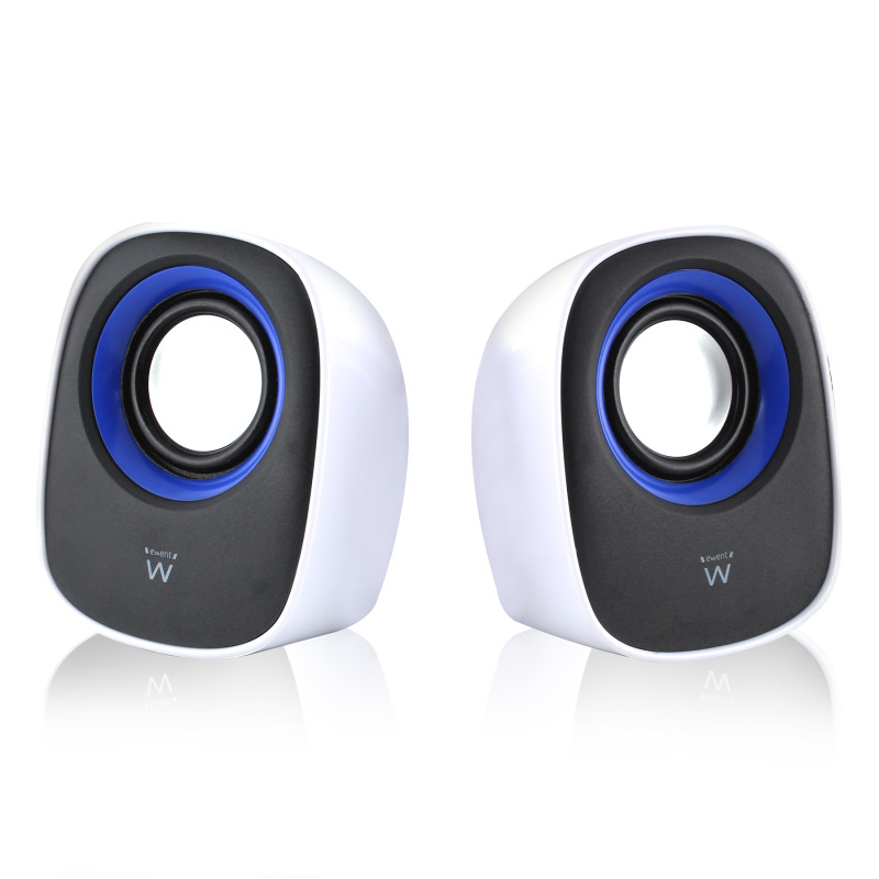 Ewent EW3513 EW3513, De 1 vía, 2.0 canales, Alámbrico, 5 W, 100 - 20000 Hz, Negro, Azul, Blanco