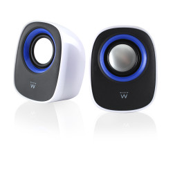 Ewent EW3513 EW3513, De 1 vía, 2.0 canales, Alámbrico, 5 W, 100 - 20000 Hz, Negro, Azul, Blanco 2