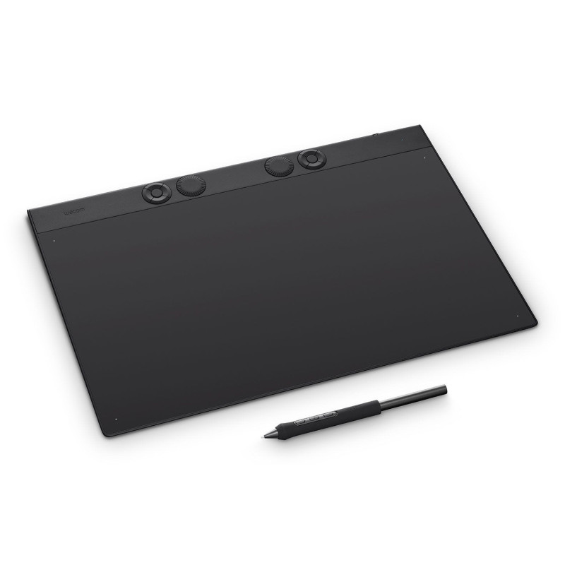 Wacom PTK870K0B Intuos Pro Large, Inalámbrico y alámbrico, 349 x 195 mm, USB/Bluetooth, 1 cm, Pluma, 60°