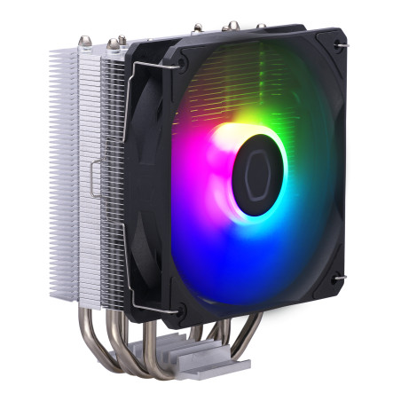 Cooler Master RR-S4NA-17PA-R1 Hyper 212 Spectrum V3, Refrigerador de aire, 12 cm, 122,2 m³/h, Negro, Plata