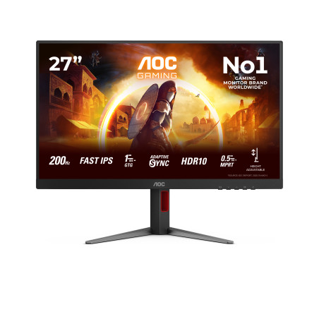 AOC 27G4HA G4 27G4HA, 68,6 cm (27"), 1920 x 1080 Pixeles, Full HD, LED, 1 ms, Negro, Rojo