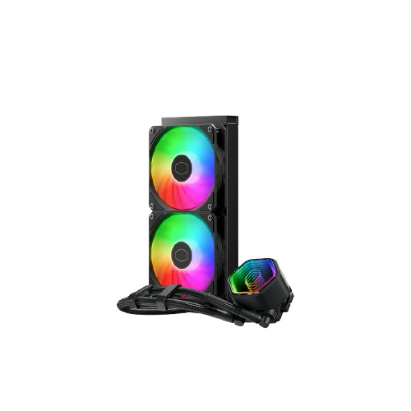 Cooler Master MLW-D24M-A18PA-R1 MasterLiquid 240 Core II, Kit de refrigeración líquida, 12 cm, 650 RPM, 1750 RPM, 30 sonio,