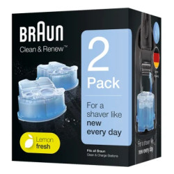 Braun 4987176176677 CCR2, Cartucho de limpieza, Azul, Braun, Braun Clean&Charge, 120 mm, 78 mm