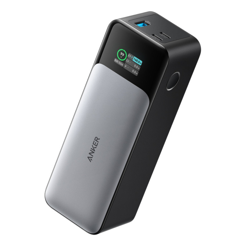 Anker A1289011 737, 24000 mAh, 140 W, Negro, Plata