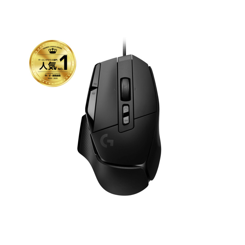 Logitech G 910-006138 G502 X, mano derecha, Óptico, USB tipo A, 25600 DPI, Negro