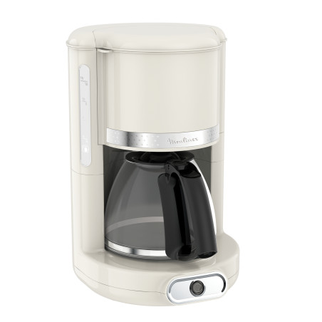 Moulinex FG381A10 FG381A, Cafetera de filtro, 1,25 L, De café molido, 1000 W, Marfil