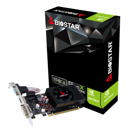 Biostar VN7313TH41 GeForce GT730, GeForce GT 730, 4 GB, GDDR3, 128 bit, 2560 x 1600 Pixeles, PCI Express x16 2.0