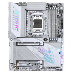 GIGABYTE X870E A PRO X ICE X870E AORUS PRO X3D ICE Placa Base – Compatible con procesadores AMD Ryzen 9000, VRM digital de 2