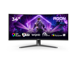 AOC AG346UCD AGON PRO AG346UCD, 86,4 cm (34"), 3440 x 1440 Pixeles, Wide Quad HD, QD-OLED, 0,03 ms, Negro, Gris 2