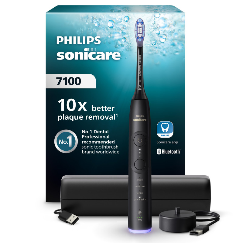 Philips HX7421/01 Sonicare 7100 series 7100 HX7421/01 Cepillo dental sónico recargable, Adulto, Cepillo dental sónico,