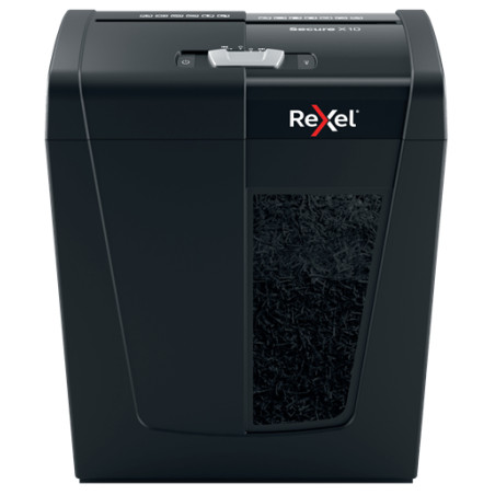 Rexel 2020124EU Secure X10, Corte cruzado, 4 x 40 mm, 18 L, 150 hojas, 68 dB, 10 hojas