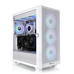 Thermaltake CA-1Y6-00M6WN-00 S250 TG, Midi Tower, PC, Blanco, ATX, EATX, micro ATX, Mini-ITX, SPCC, 16,5 cm
