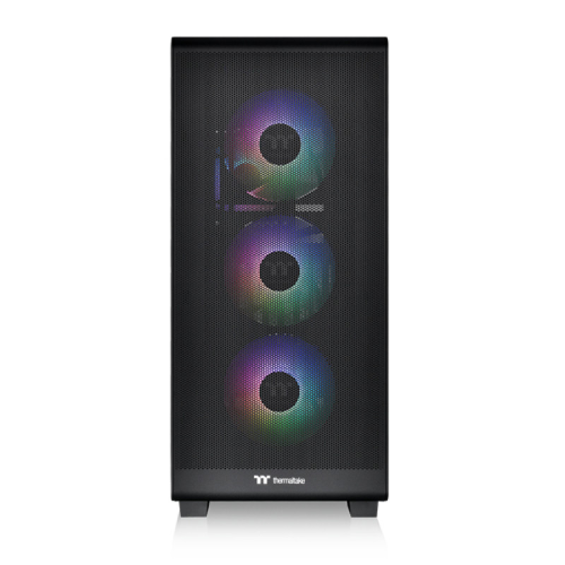 Thermaltake CA-1Y6-00M1WN-00 S250 TG, Midi Tower, PC, Negro, ATX, EATX, micro ATX, Mini-ITX, SPCC, 16,5 cm