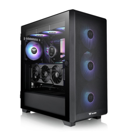 Thermaltake CA-1Y6-00M1WN-00 S250 TG, Midi Tower, PC, Negro, ATX, EATX, micro ATX, Mini-ITX, SPCC, 16,5 cm