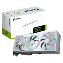 GIGABYTE GV-N5090AORUSST ICE-32GD AORUS GeForce RTX 5090 STEALTH ICE 32G Tarjeta Gráfica - 32GB GDDR7, 512bit, PCI-E 5.0,