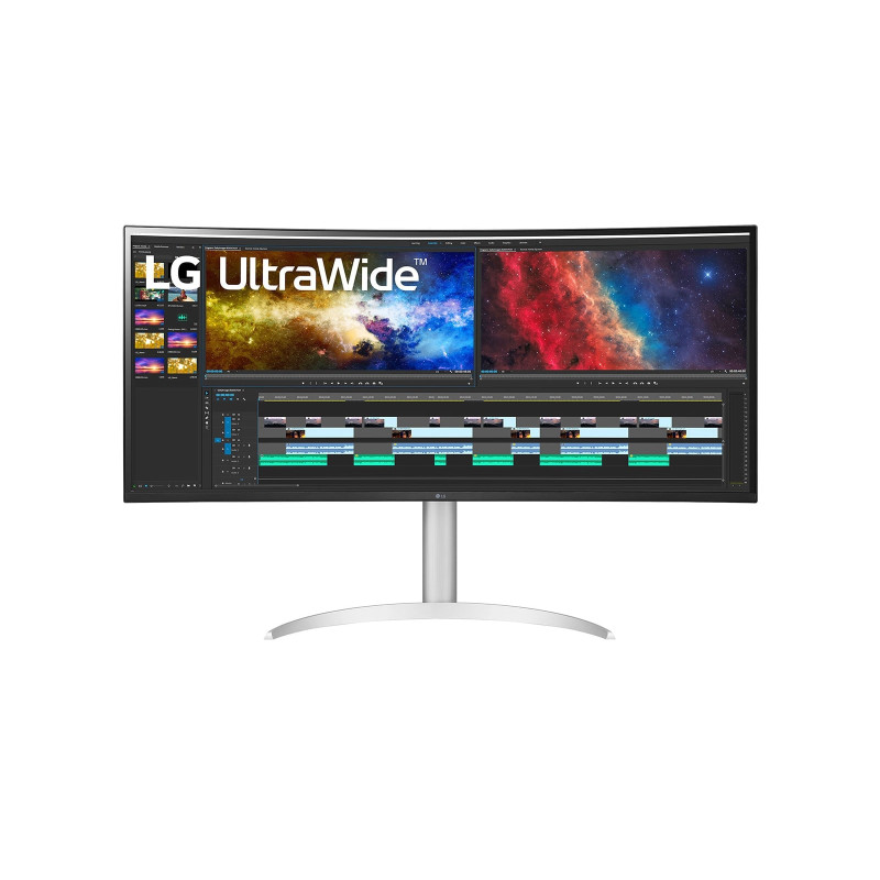 LG 38BQ85C-W.AEU 38BQ85C-W, 95,2 cm (37.5"), 3840 x 1600 Pixeles, Quad HD+, 5 ms, Blanco
