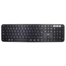 Ewent EW3277 EW3277, Completo (100%), Inalámbrico, RF inalámbrico, Interruptor de membrana, QWERTY, Negro