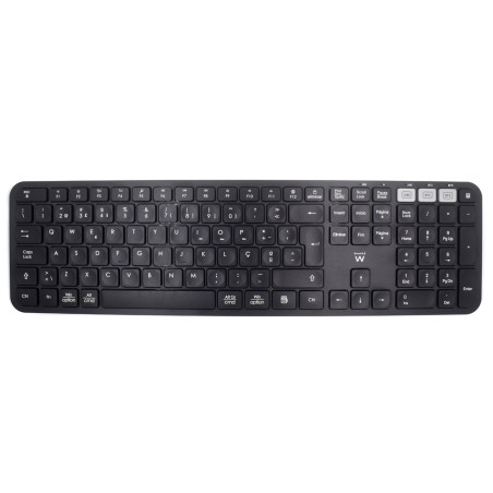 Ewent EW3277 EW3277, Completo (100%), Inalámbrico, RF inalámbrico, Interruptor de membrana, QWERTY, Negro