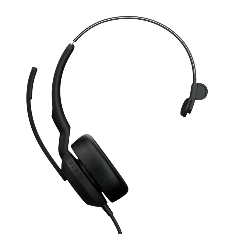 Jabra 25089-899-799 Evolve2 50, Alámbrico, 20 - 20000 Hz, Oficina/Centro de llamadas, 99 g, Auriculares, Negro