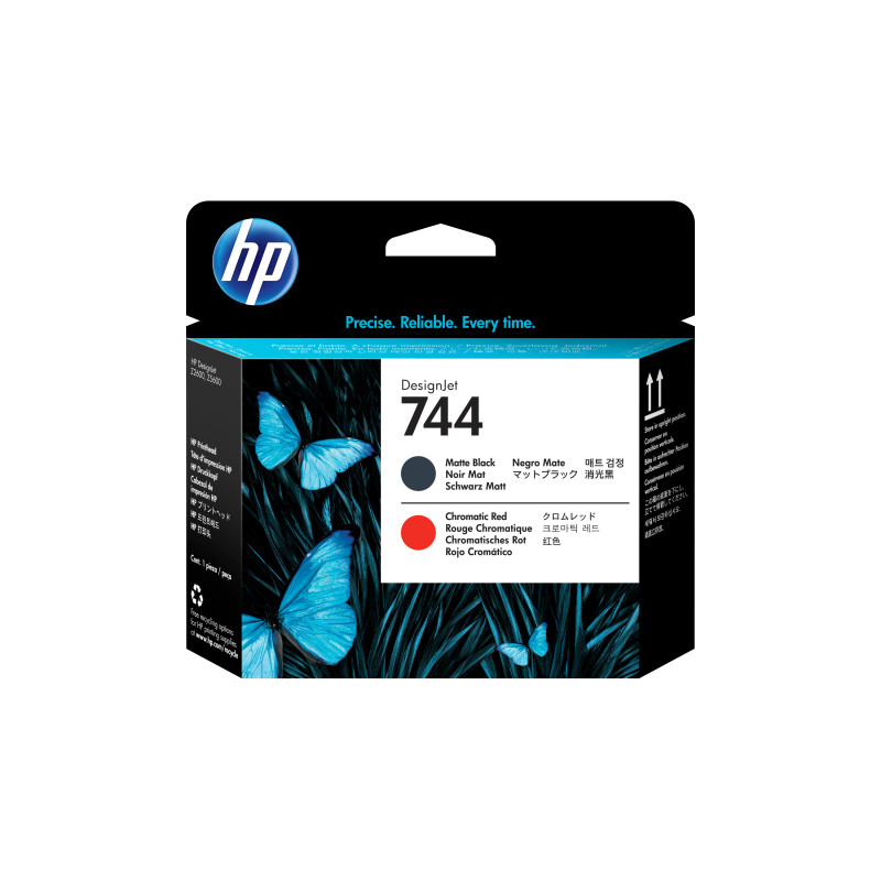 HP F9J88A Cabezal de impresión DesignJet 744 negro mate/rojo cromático, Impresora HP DesignJet Z2600 PostScript, impresora HP