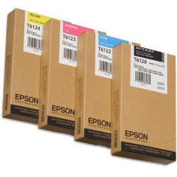 Epson C13T612400 Cartucho T612400 amarillo, Amarillo, Tinta a base de pigmentos, 220 ml, 1 pieza(s)