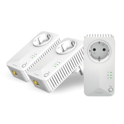 Strong PL600TRIEUV2 Powerline 600 Triple Pack EU V2, 600 Mbit/s, IEEE 802.3, IEEE 802.3u, Ethernet rápido, 10,100 Mbit/s,