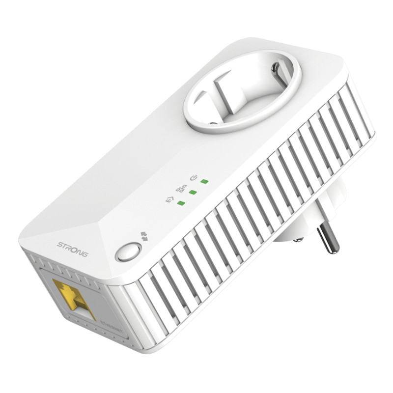 Strong PL600TRIEUV2 Powerline 600 Triple Pack EU V2, 600 Mbit/s, IEEE 802.3, IEEE 802.3u, Ethernet rápido, 10,100 Mbit/s,