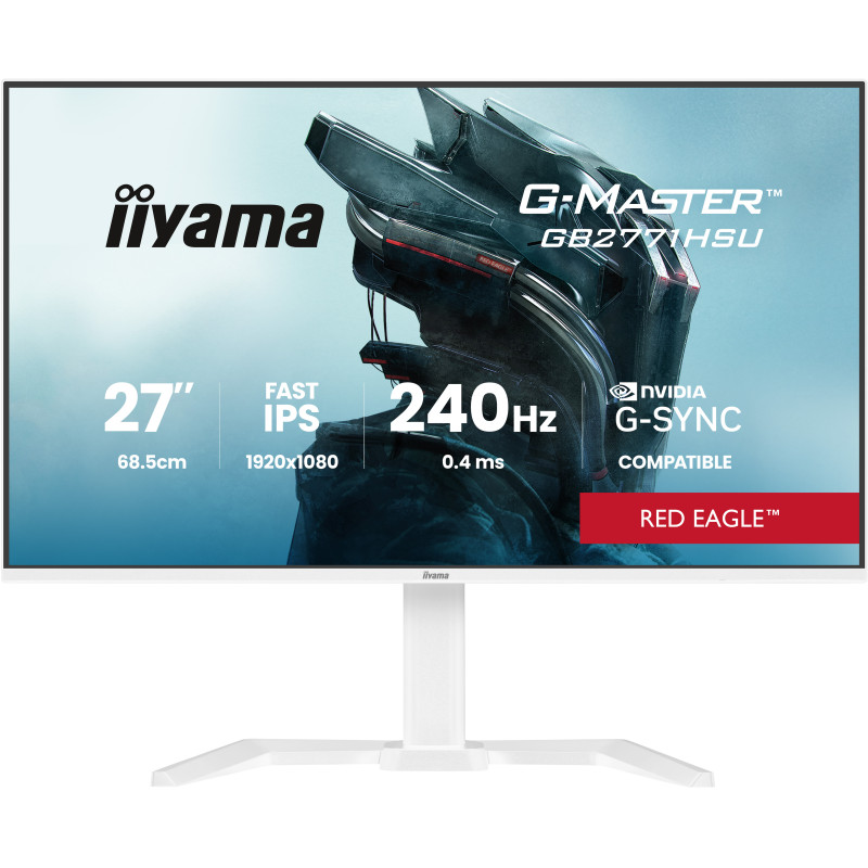 iiyama GB2771HSU-W1 G-MASTER GB2771HSU-W1, 68,6 cm (27"), 1920 x 1080 Pixeles, Full HD, LCD, Blanco