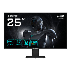 GIGABYTE GS25F14 EK GS25F14 Monitor Gaming FHD de 25” - 1920 x 1080, 144Hz, 1ms, 300 cd/m², Display HDR 10, HDMI 2.0,