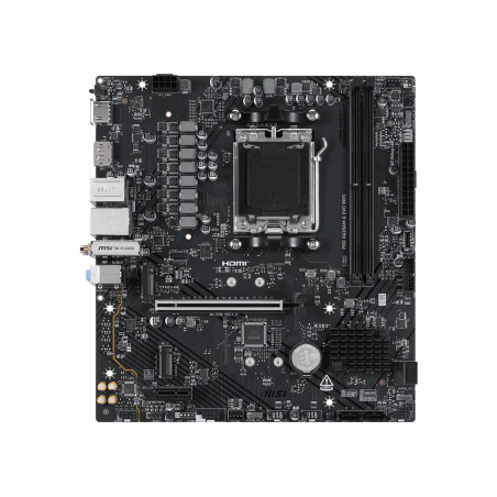 MSI PRO A620AM-G EVO WIFI Pro A620AM-G EVO WIFI, AMD, Zócalo AM5, AMD Ryzen 7000 Series, AMD Ryzen 8000 Series, AMD Ryzen 9000